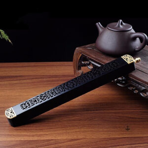 Porte encens noir élégant pour une ambiance zen